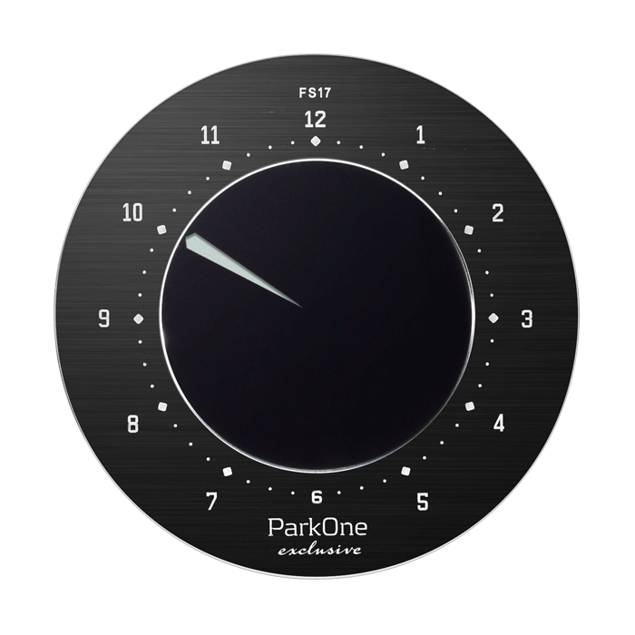 Parkone Eksklusiv Sort - Elektronisk Parkeringsskive
